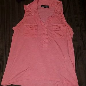Pink chiffon top
